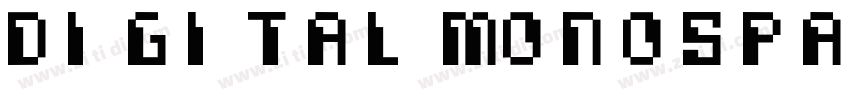 Digital monospace字体转换